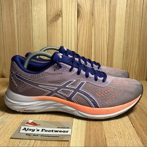 Asics Women’s Gel Excite 6 Pink Blue Running Gym Shoes Lace Up Low Top Size: 10